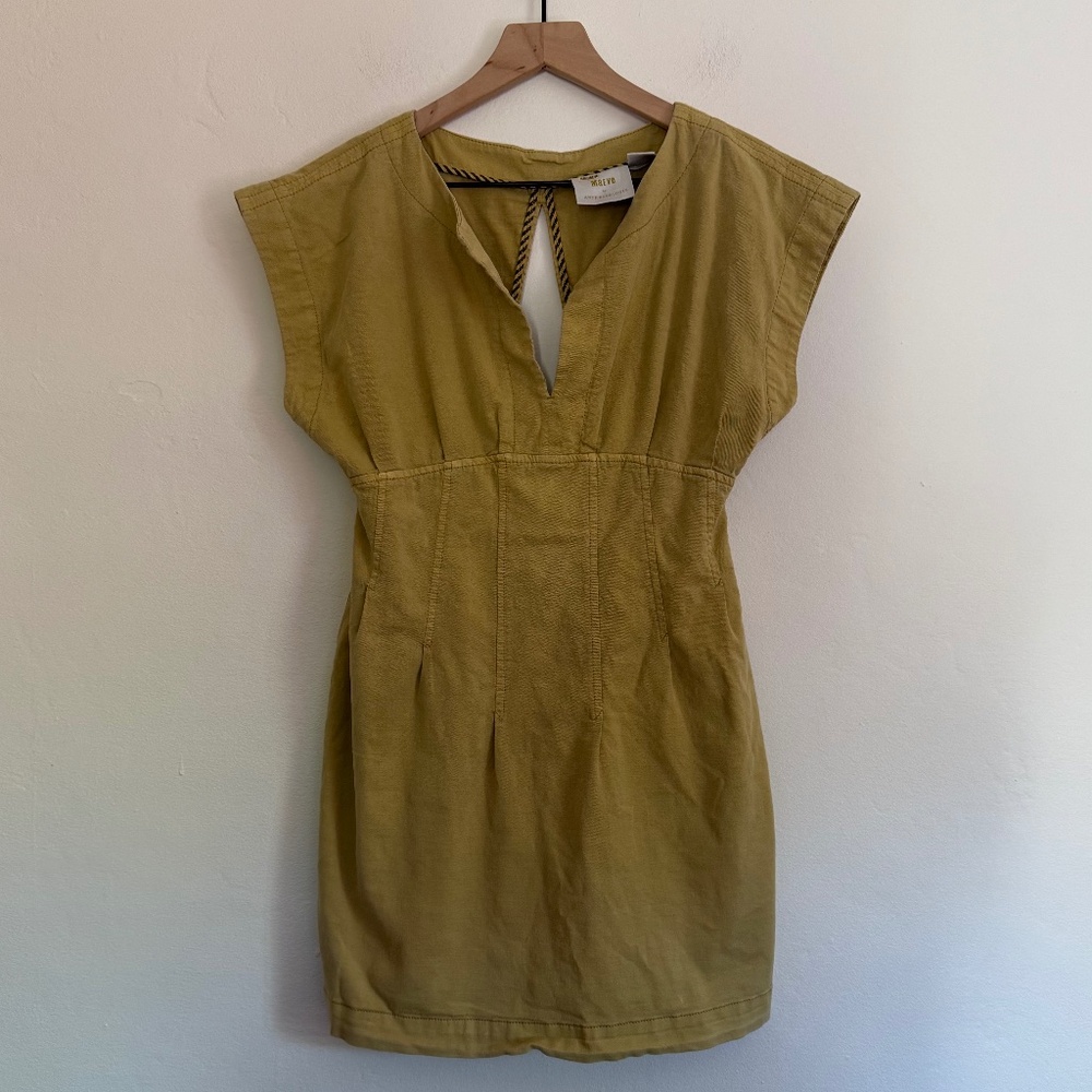 Maeve Petite Corset Twill Mini Dress